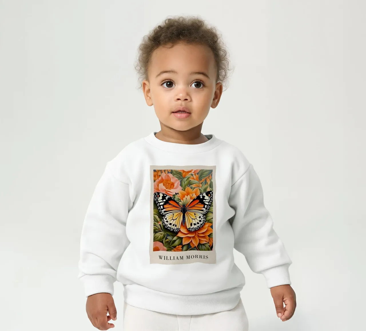 bella farfalla william morris felpa neonato da komo store