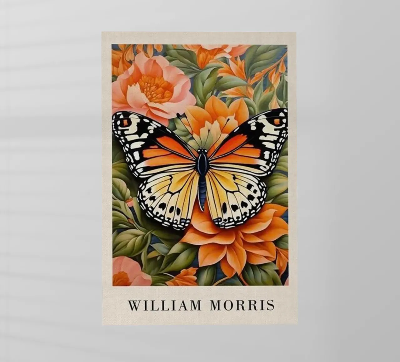 bella farfalla william morris pellicola backlit da komo store
