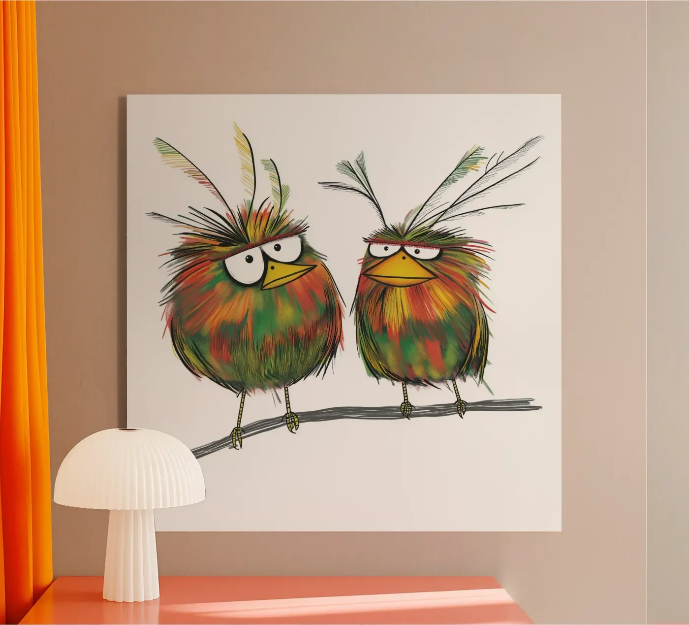 Crazy Angry Birds plexiglass da Motivate-Today