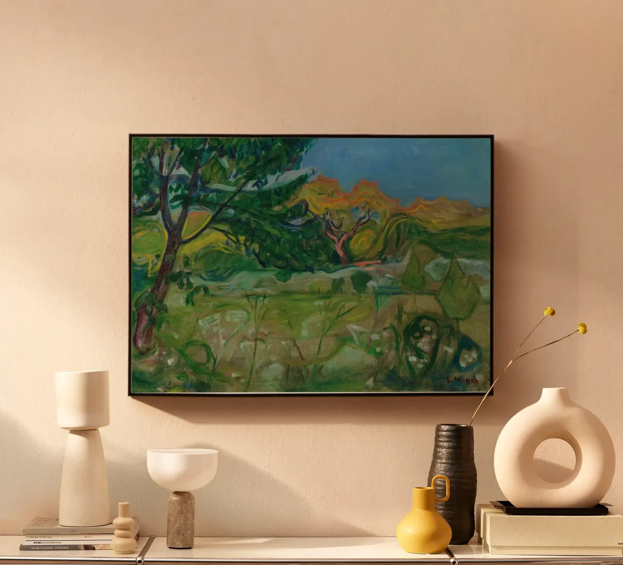 scenario albero colpito dalla luce del sole edvard munch plexiglass da cupcup art