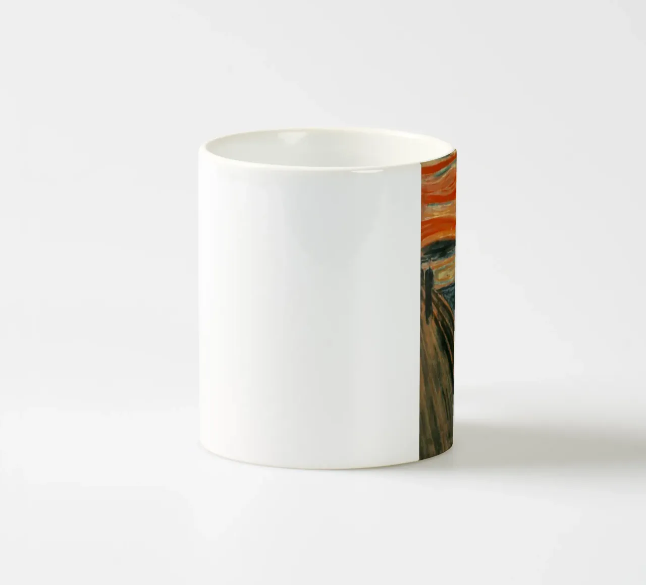 figura urlante mani sul viso edvard munh tazza in ceramica da cupcup art