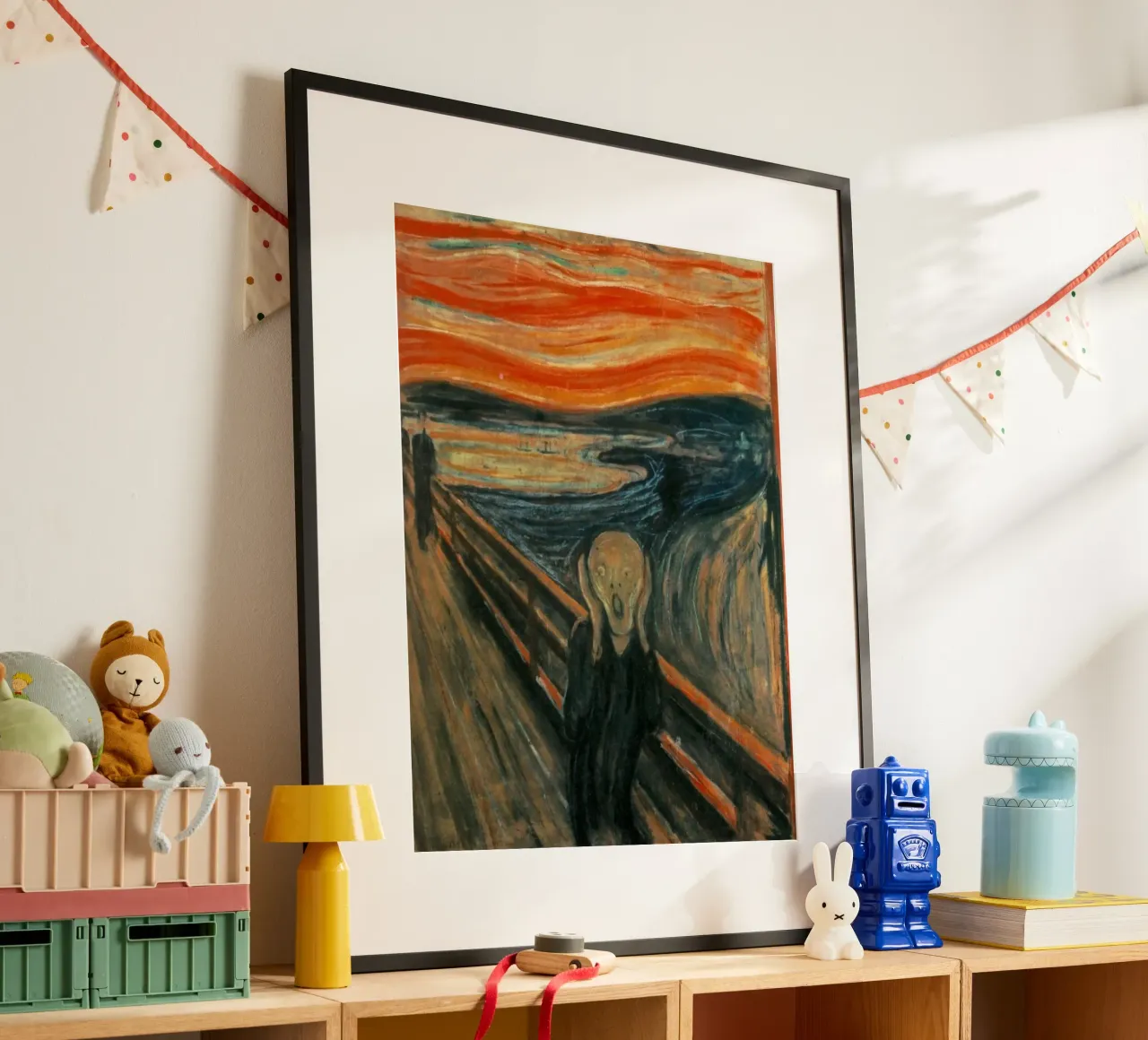 figura urlante mani sul viso edvard munh poster da cupcup art