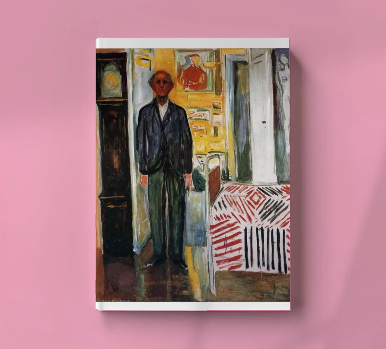 standing next to edvard munch's bed notebook by cupcup art