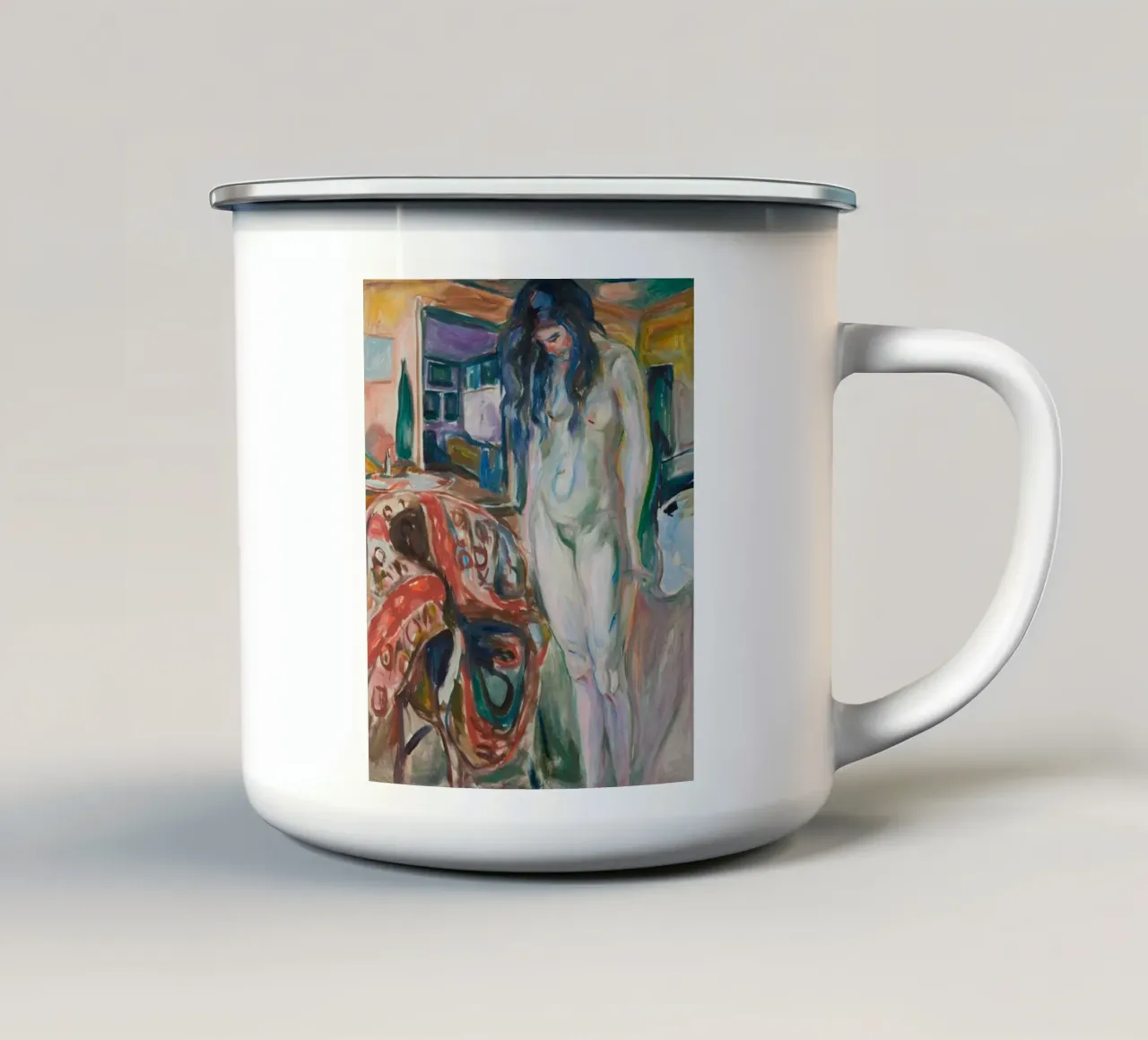 edvard munch arte del rimpianto tazza in smalto da cupcup art