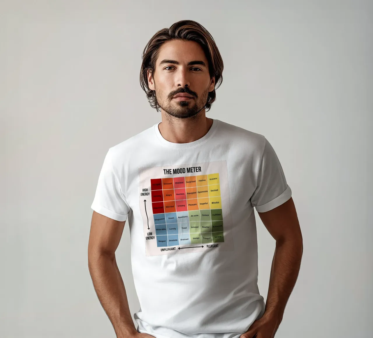 La mostra Mood Meter t-shirt da Monikaprint