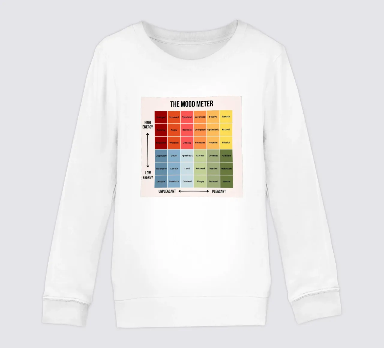 La mostra Mood Meter felpa bambino da Monikaprint