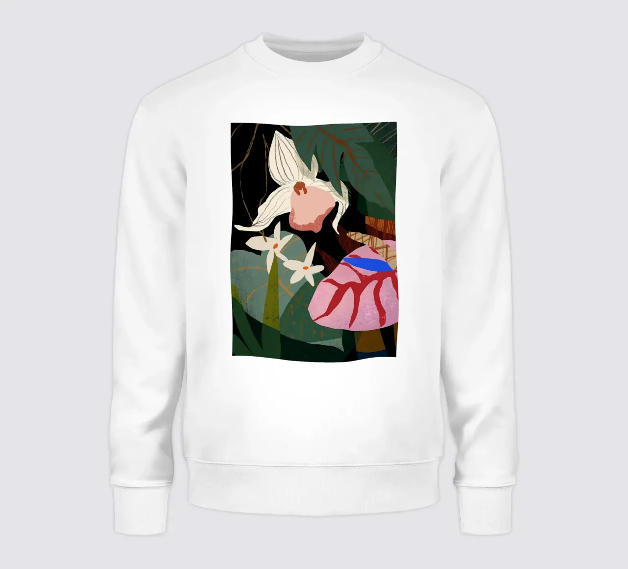 Orchidee Exotische Blume Wald Arty Guave Sweatshirt von kopok first