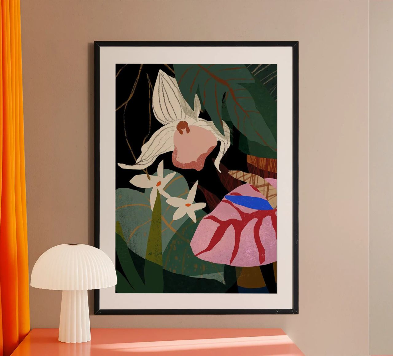 orchidea fiore esotico foresta arty guava carta hahnemühle da kopok first