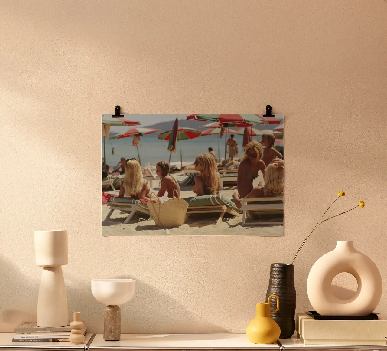Spiaggia di Saint Tropez - Slim Aarons carta hahnemühle da Chrisvintage