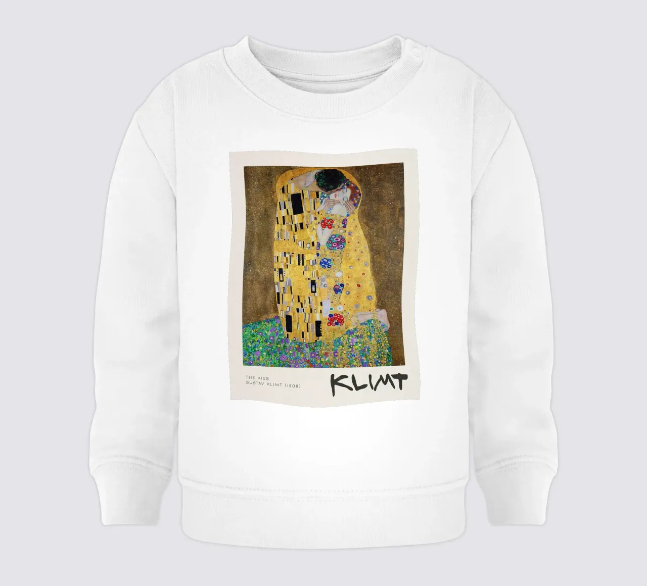 Gustave Klimt - La mostra sul bacio felpa neonato da Show Art