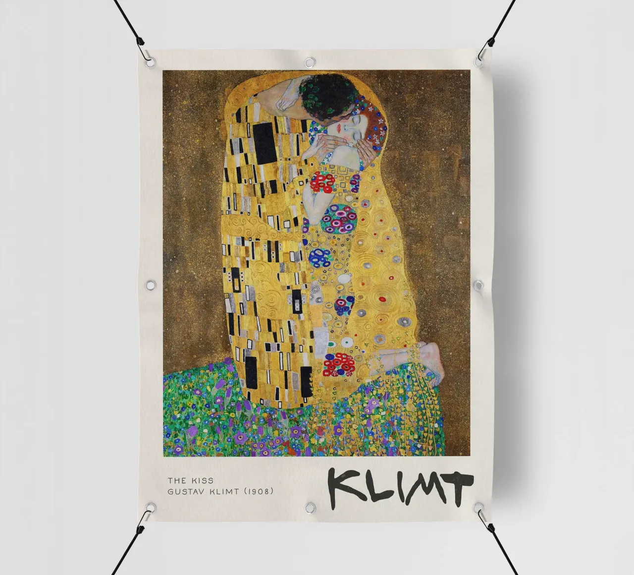 Gustave Klimt - La mostra sul bacio telo in pvc da Show Art