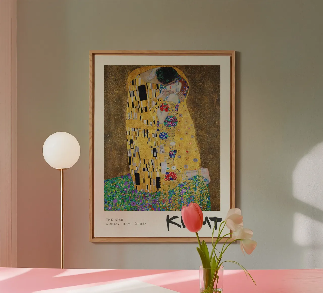 Gustave Klimt - La mostra sul bacio alluminio dibond da Show Art