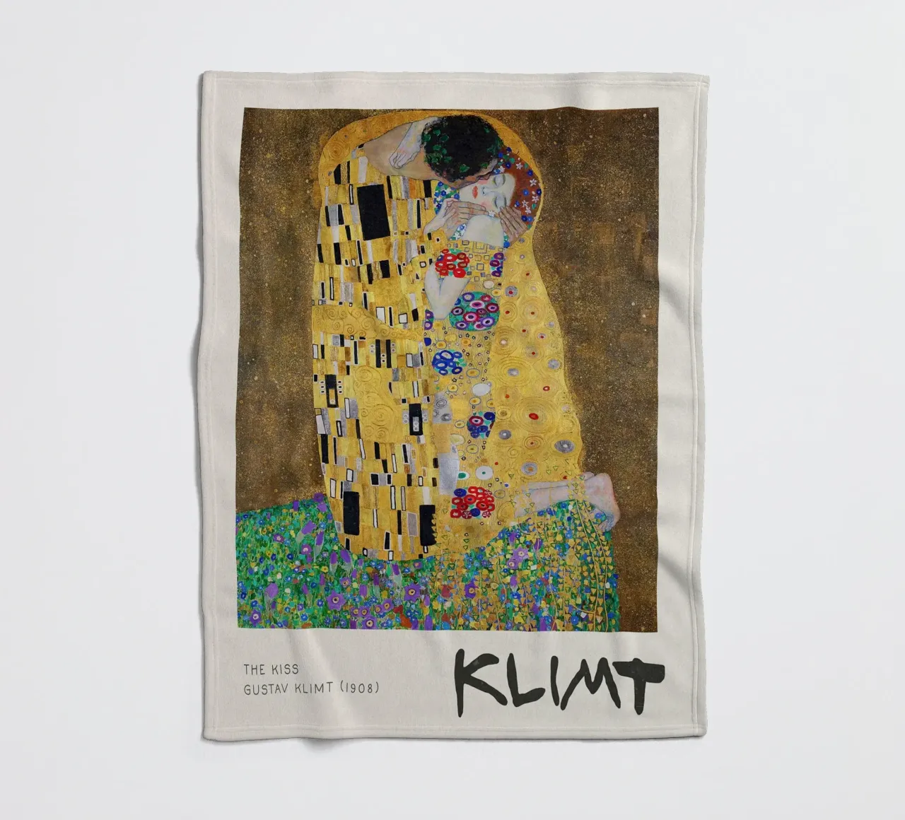 Gustave Klimt - La mostra sul bacio coperta in pile da Show Art