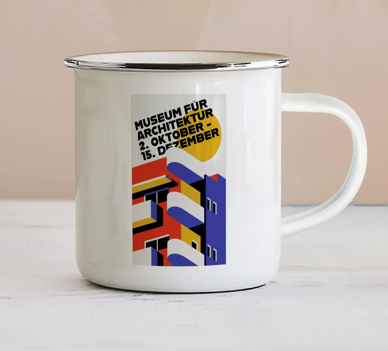 Museo di Architettura tazza in smalto da Bo Lundberg