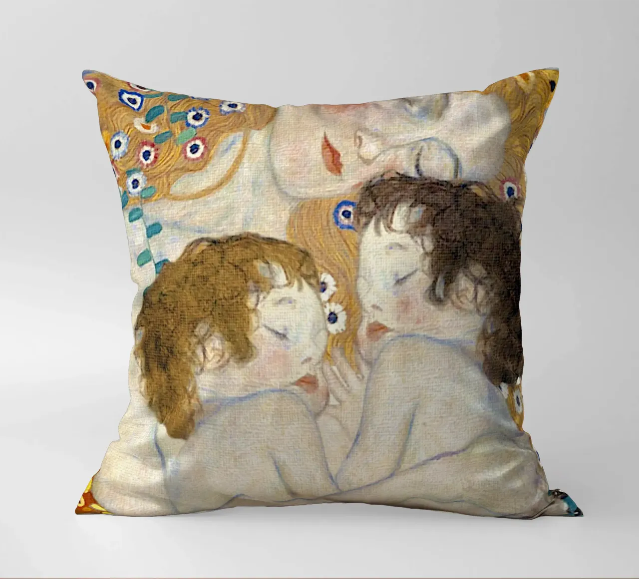 Madre e gemelli I - Gustav Klimt cuscino da Show Art