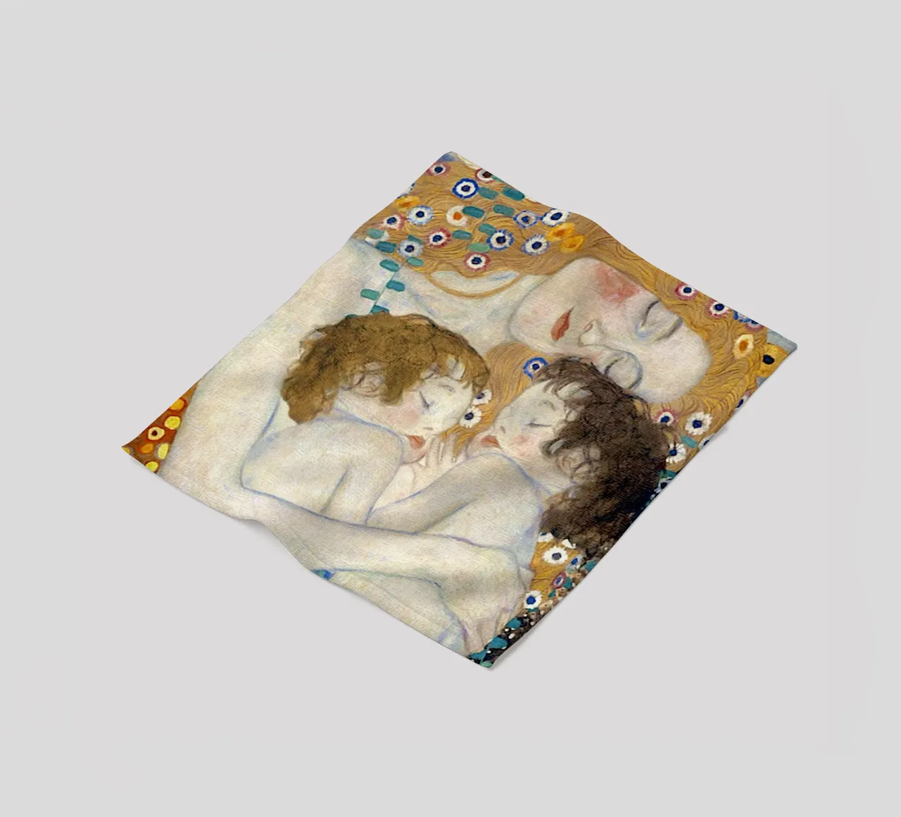Madre e gemelli I - Gustav Klimt coperta in pile da Show Art