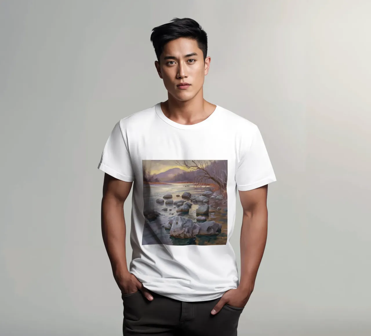 Flusso delle pietre del fiume t-shirt da Radiance Landscape