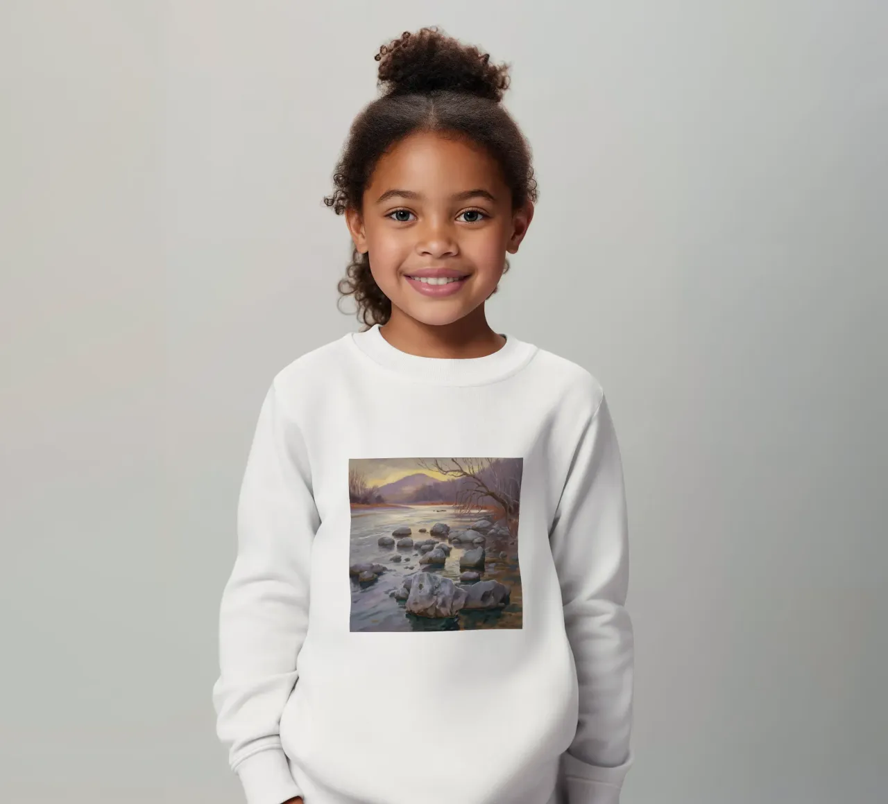 Flusso delle pietre del fiume felpa bambino da Radiance Landscape