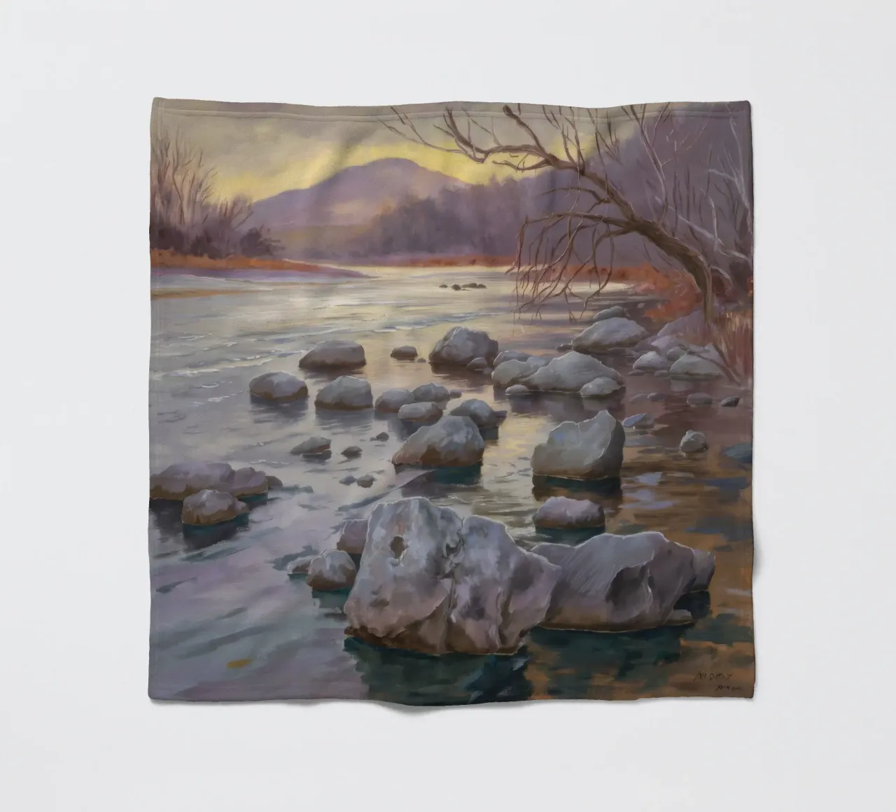 Flusso delle pietre del fiume coperta in pile da Radiance Landscape