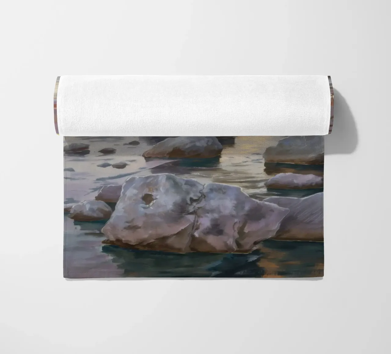 Flusso delle pietre del fiume telo mare da Radiance Landscape