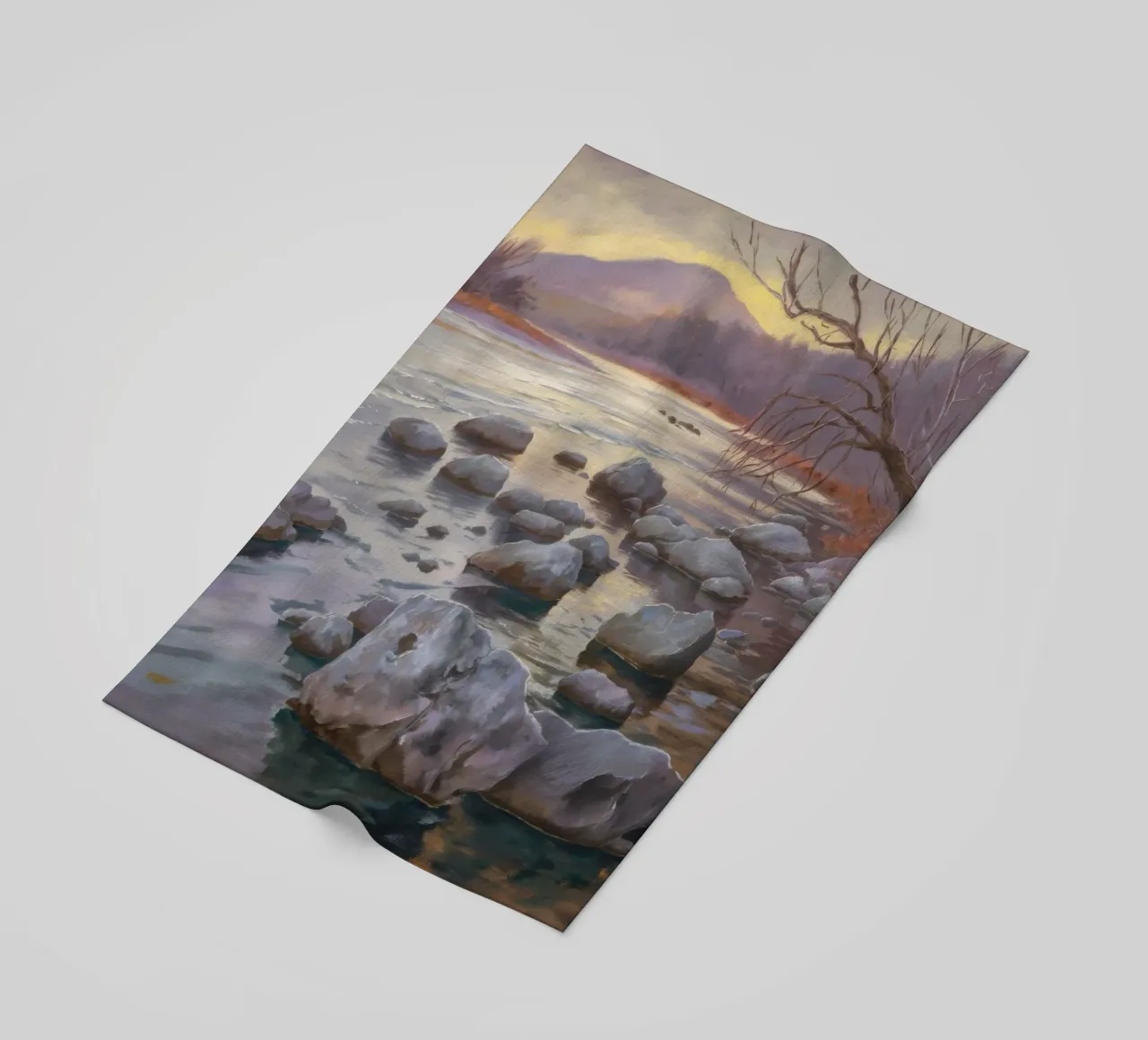 Flusso delle pietre del fiume telo mare da Radiance Landscape
