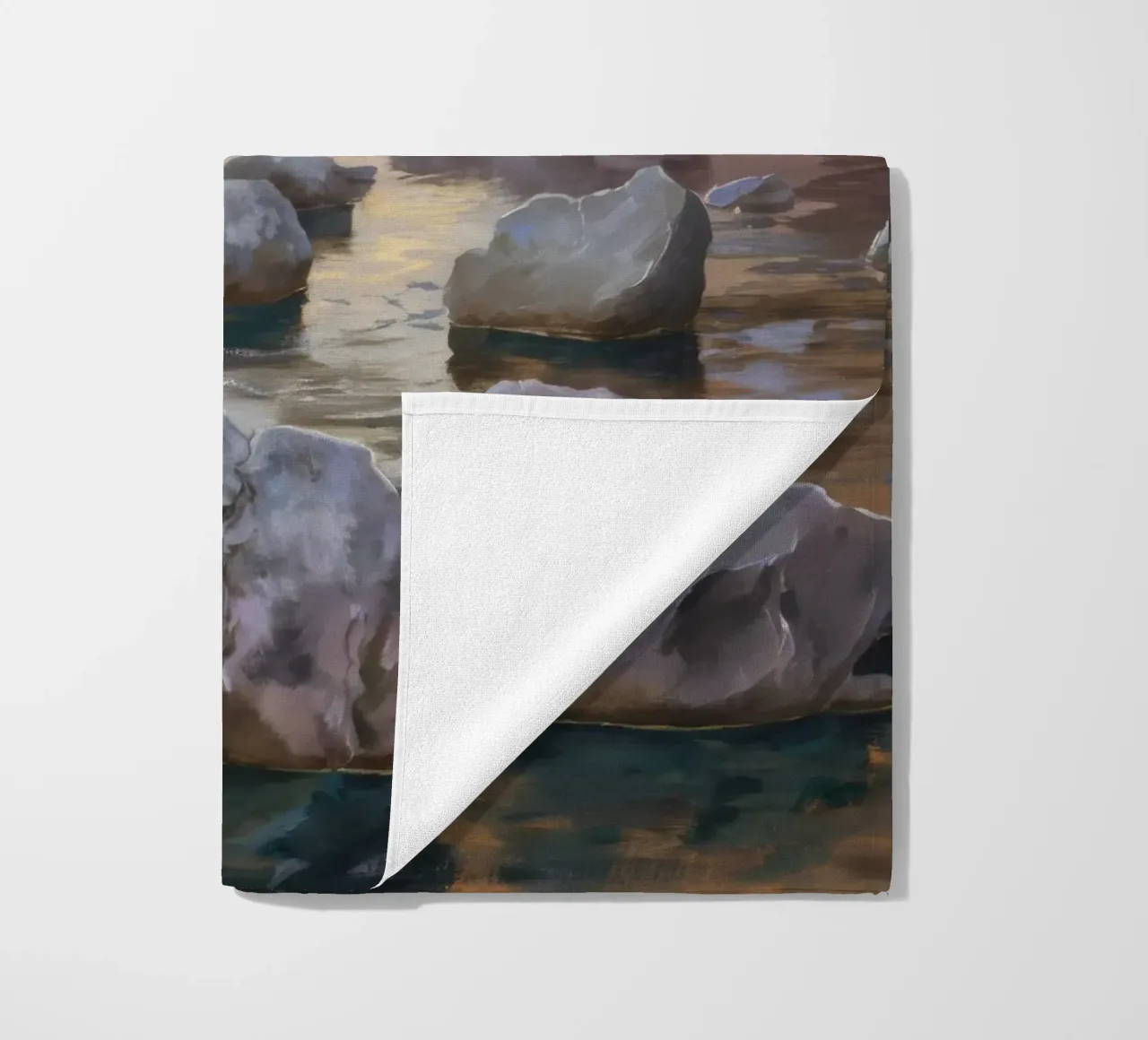 Flusso delle pietre del fiume telo mare da Radiance Landscape