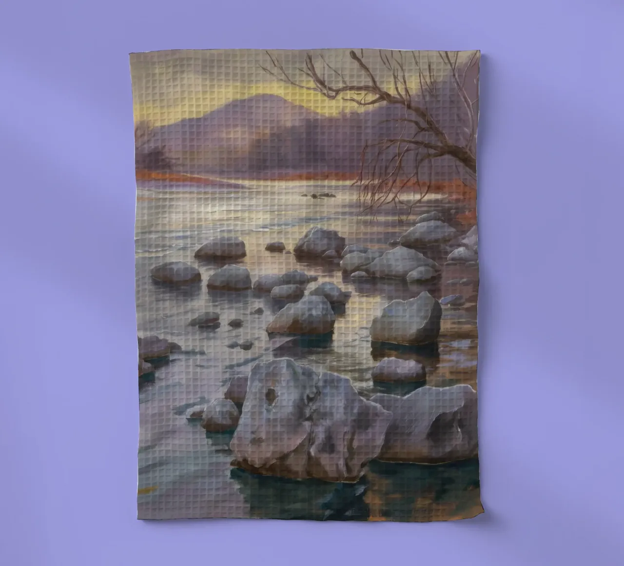 Flusso delle pietre del fiume canovaccio da cucina da Radiance Landscape