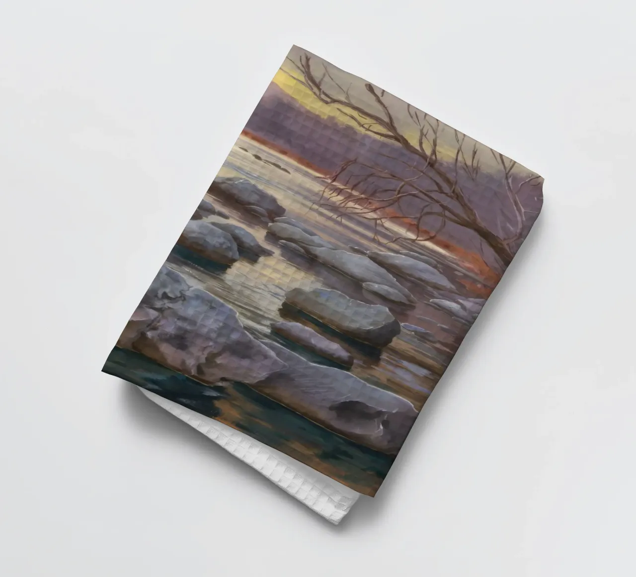 Flusso delle pietre del fiume canovaccio da cucina da Radiance Landscape