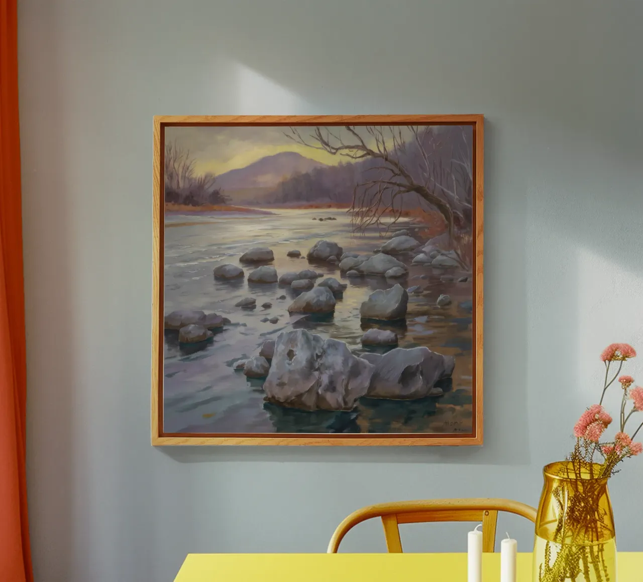 Flusso delle pietre del fiume plexiglass da Radiance Landscape