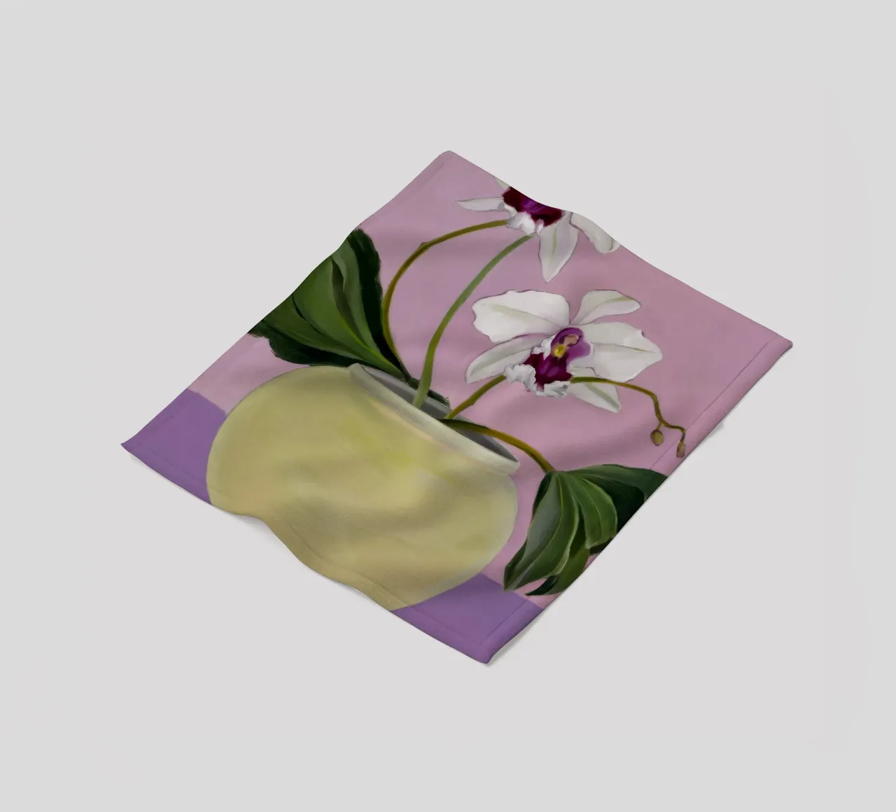 Orchidea Eleganza serena coperta in pile da Opal Strokes