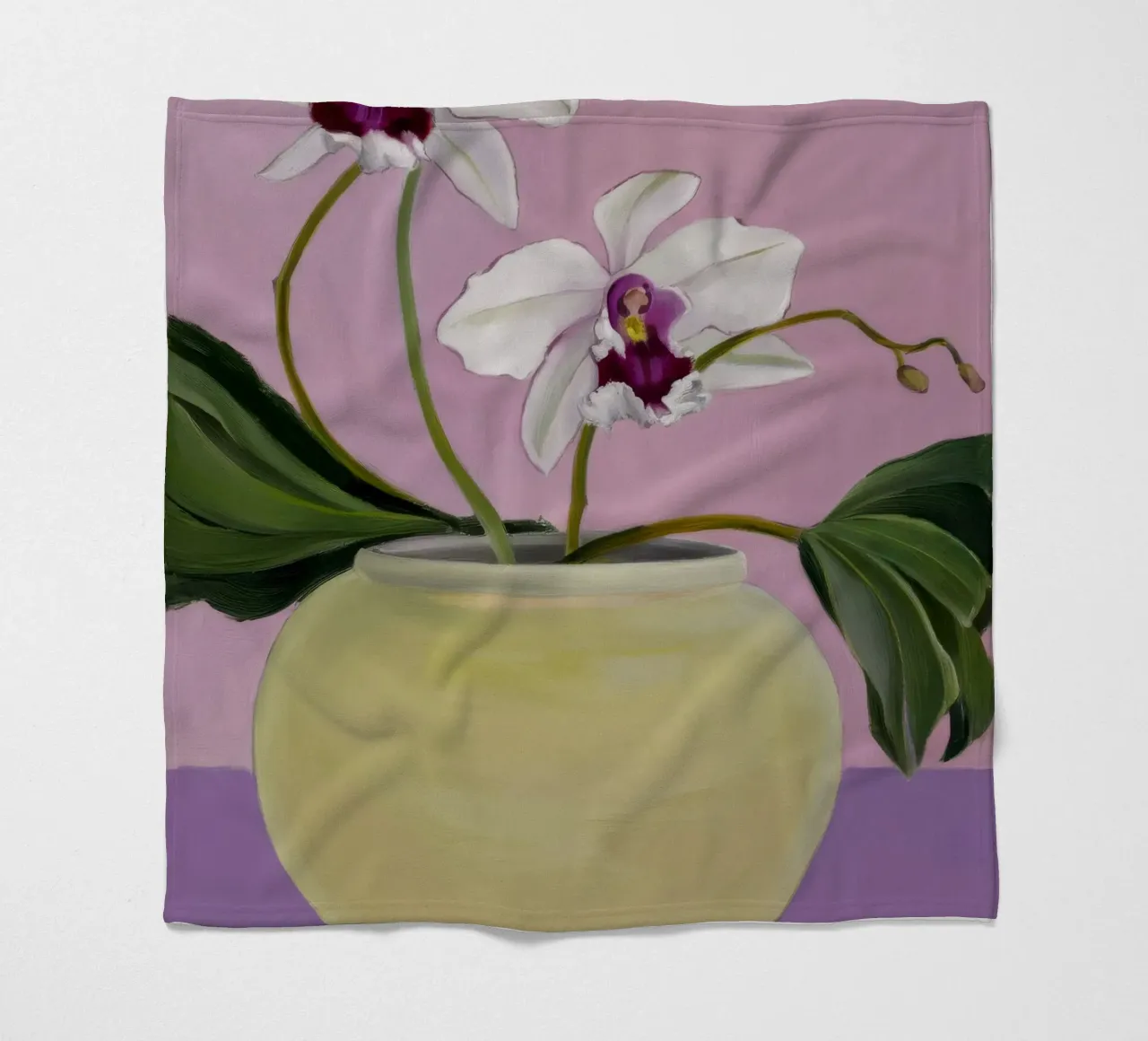 Orchidea Eleganza serena coperta in pile da Opal Strokes