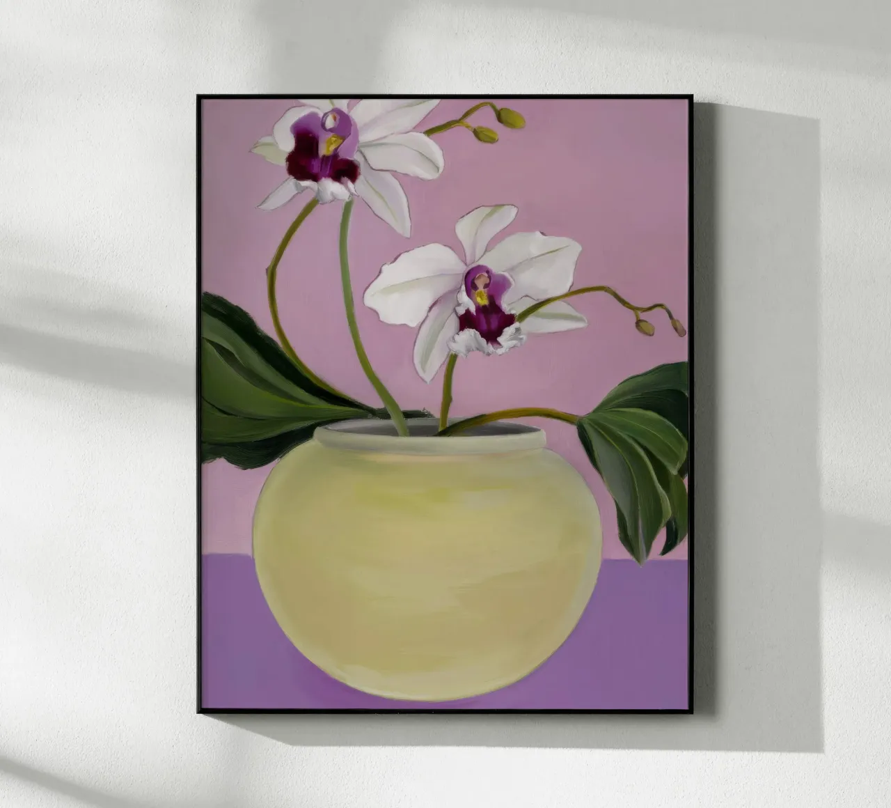 Orchidee Gelassenheit und Eleganz Acryl-Glas von Opal Strokes