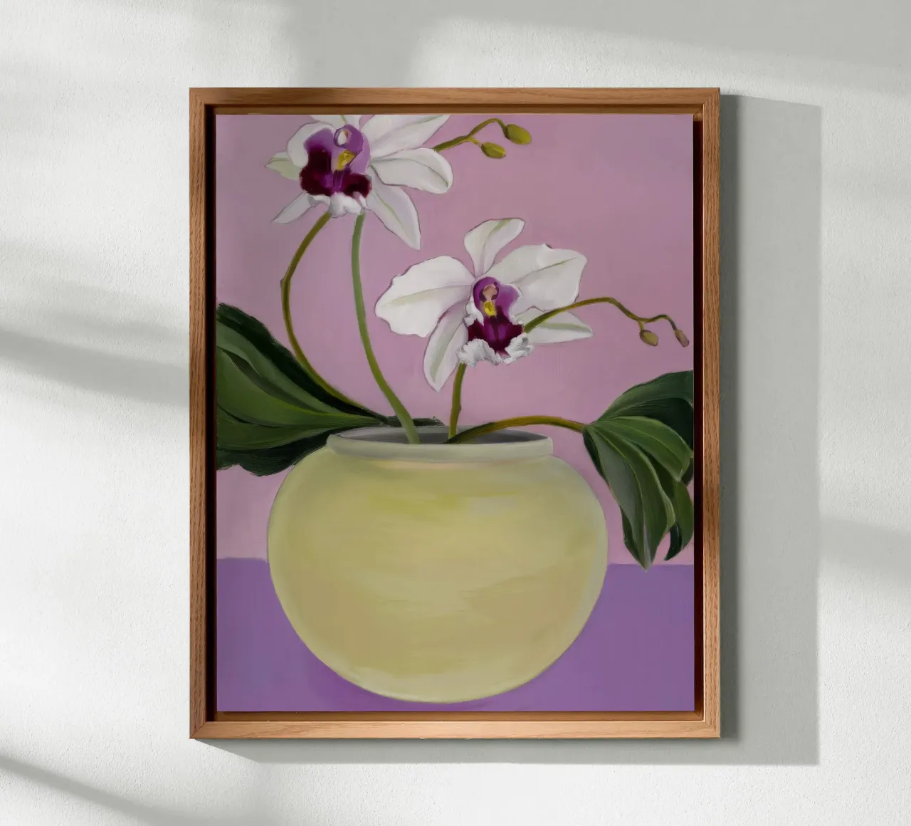 Orchidea Eleganza serena alluminio dibond da Opal Strokes