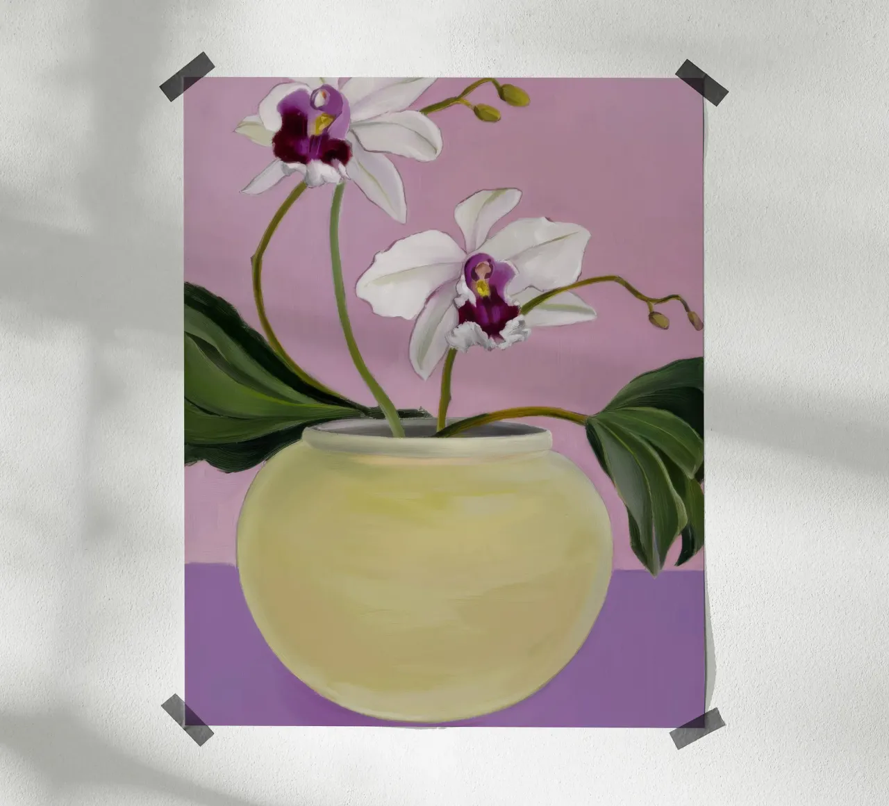 Orchidea Eleganza serena carta hahnemühle da Opal Strokes