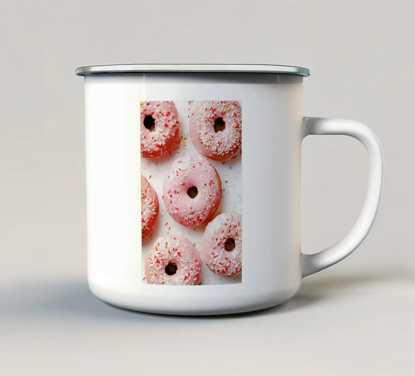 Donuts enamel mug by Eat this