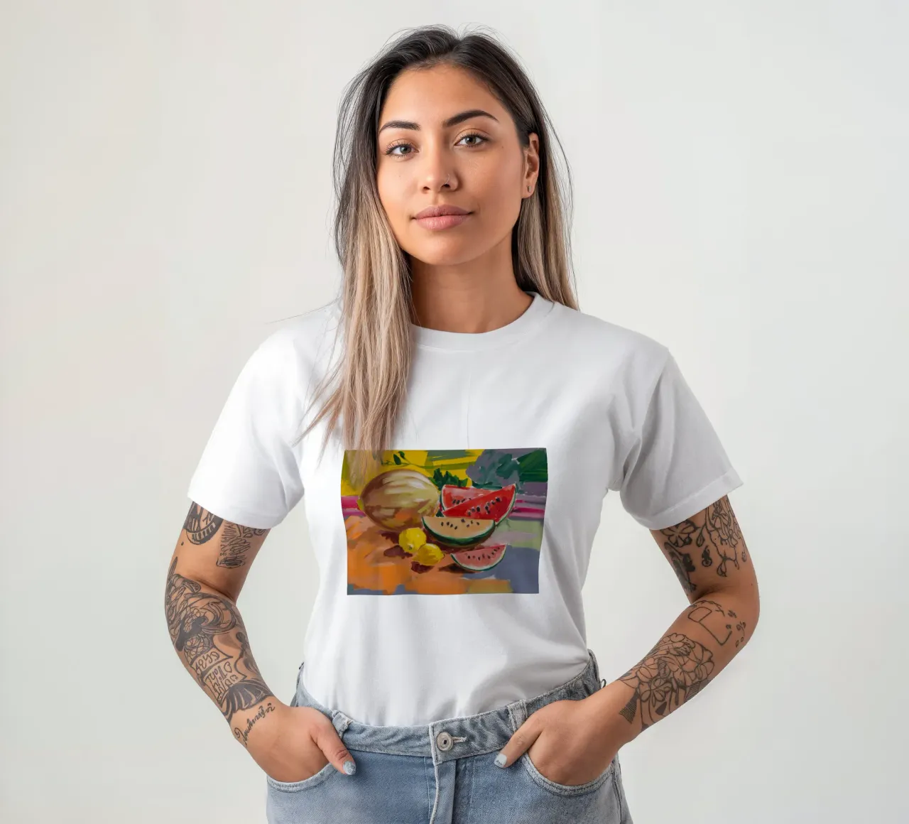 Watermelon Citrus Joy t-shirt by Radiance Landscape