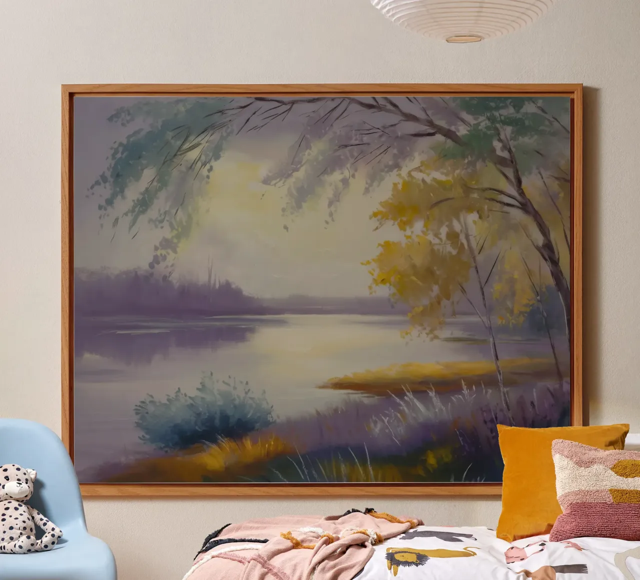 Mattina sul lago nebbioso alluminio dibond da Radiance Landscape