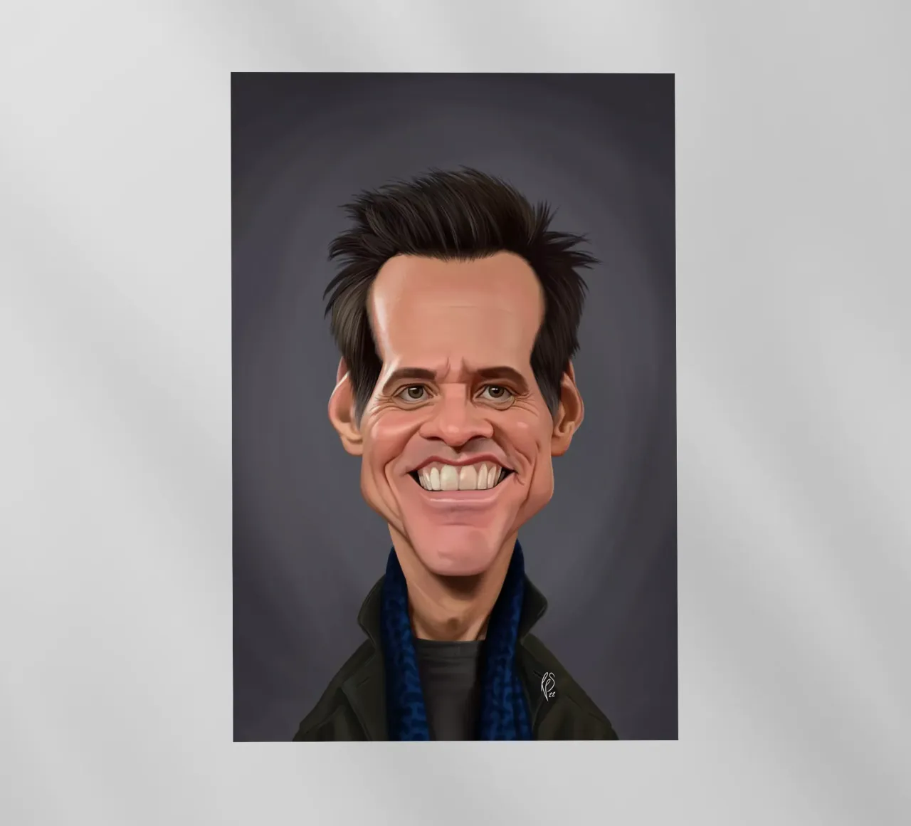 Jim Carrey pellicola backlit da Rob Art | Illustration