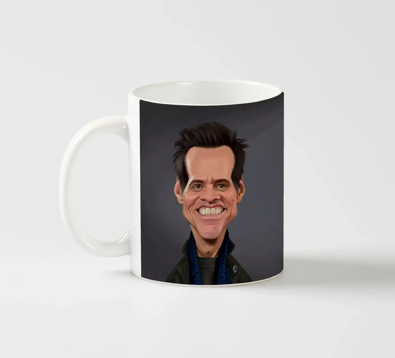 Jim Carrey tazza in ceramica da Rob Art | Illustration