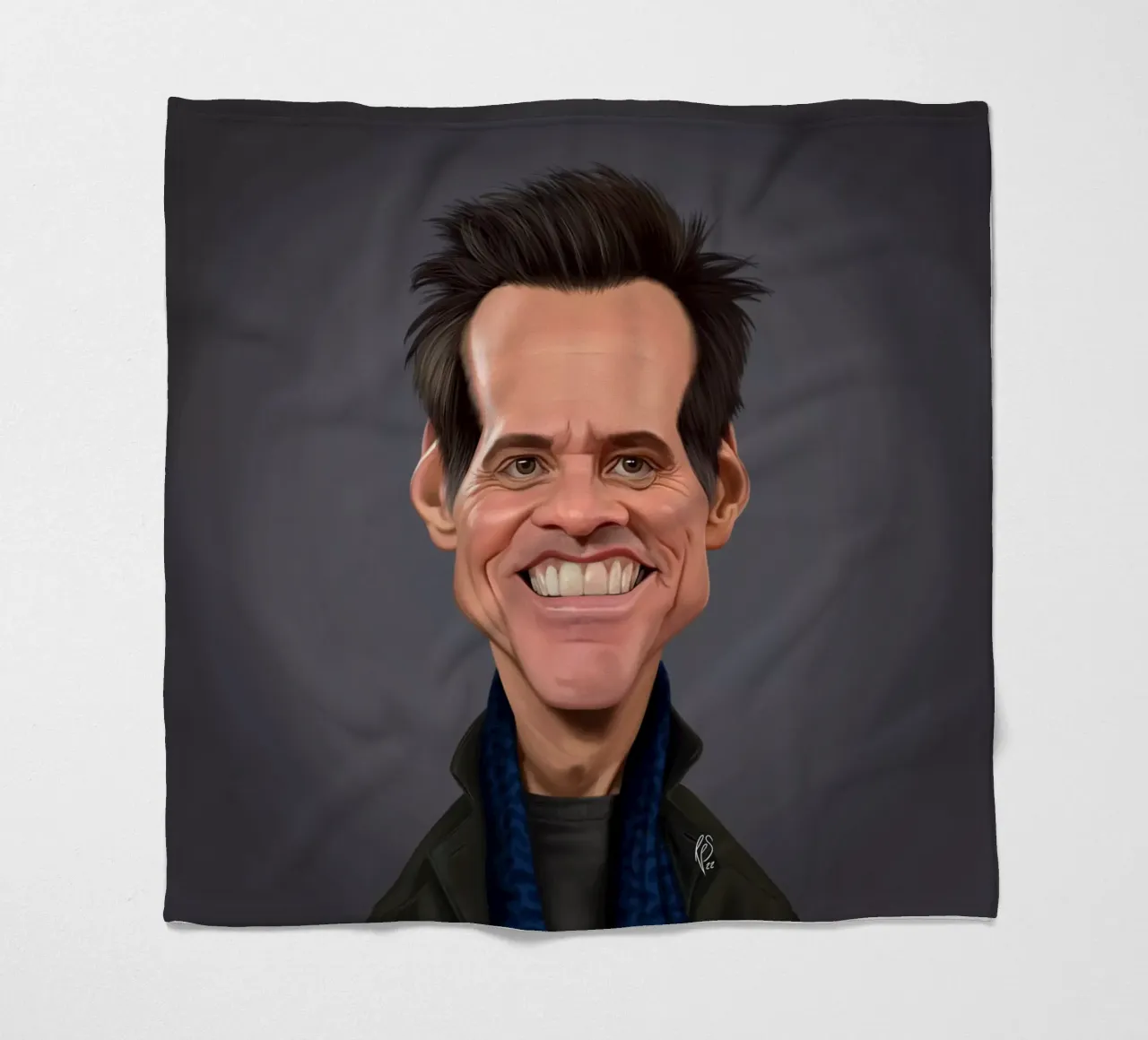 Jim Carrey coperta in pile da Rob Art | Illustration
