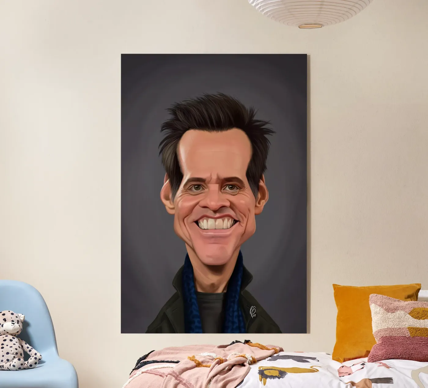 Jim Carrey plexiglass da Rob Art | Illustration