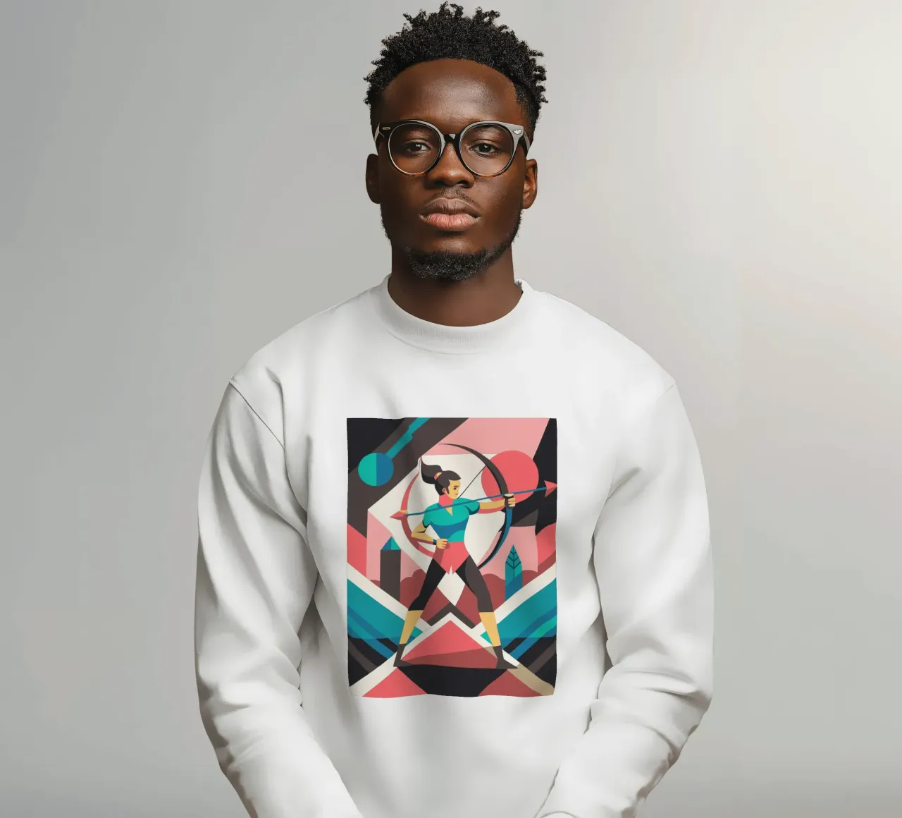 tiro con arco deporte vector imaginación sudadera de Faiza