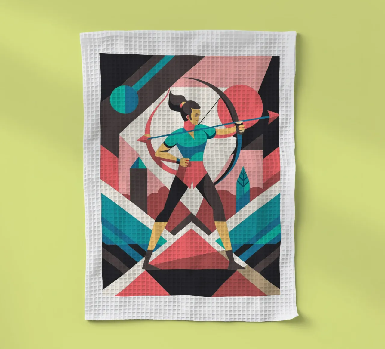 tiro con arco deporte vector imaginación paño de cocina de Faiza