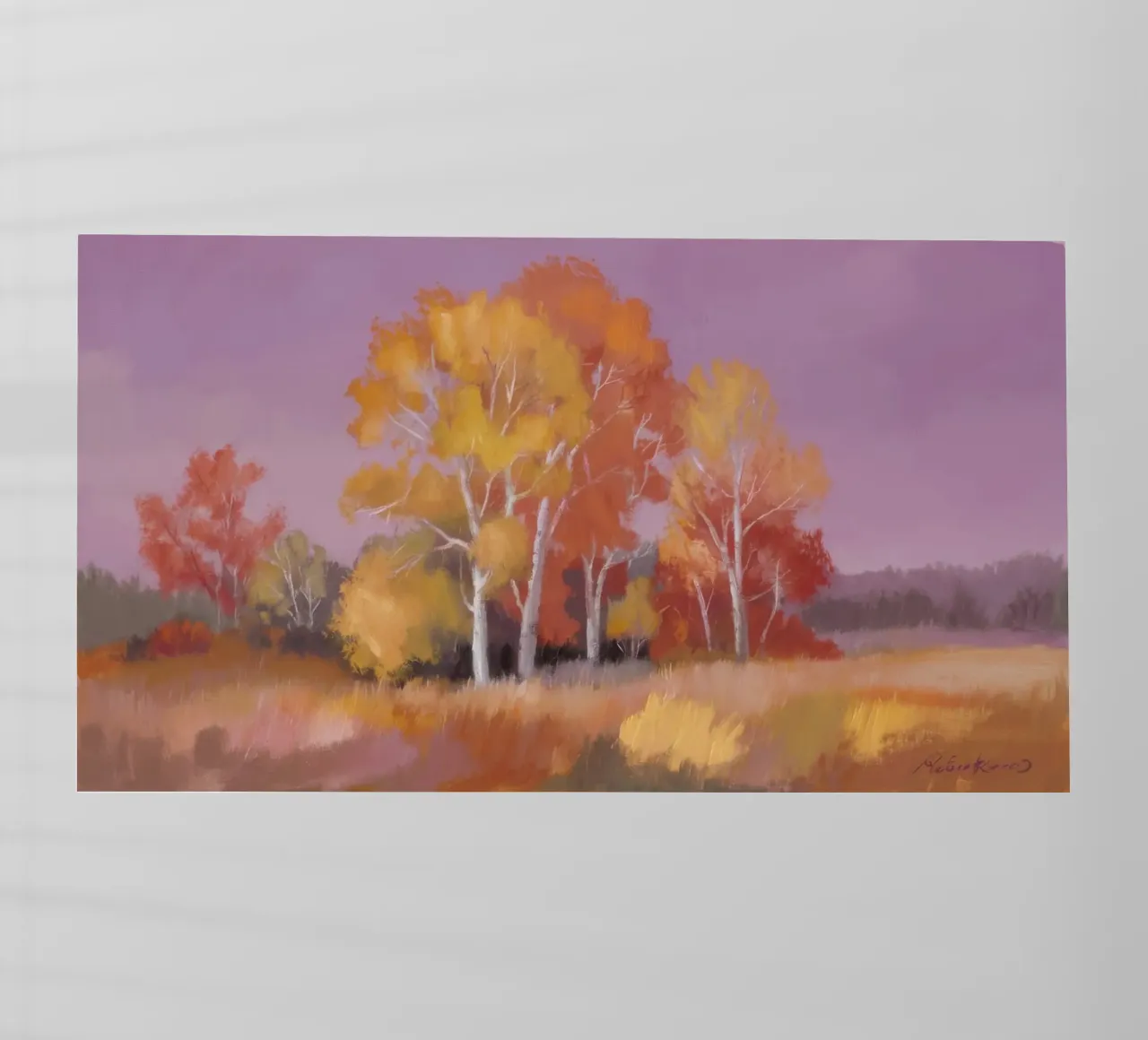 I pioppi d'autunno brillano pellicola backlit da Radiance Landscape