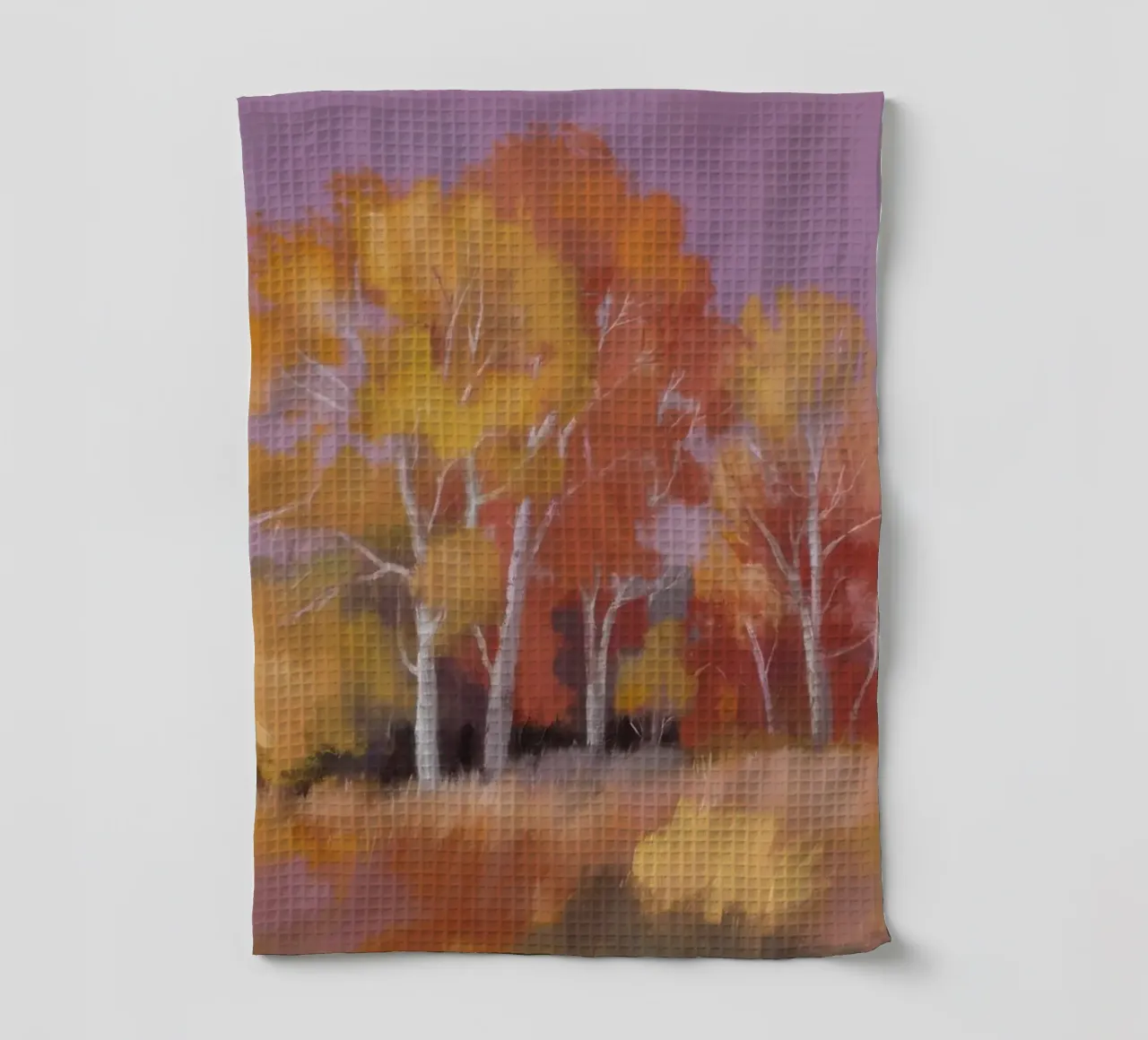 I pioppi d'autunno brillano canovaccio da cucina da Radiance Landscape