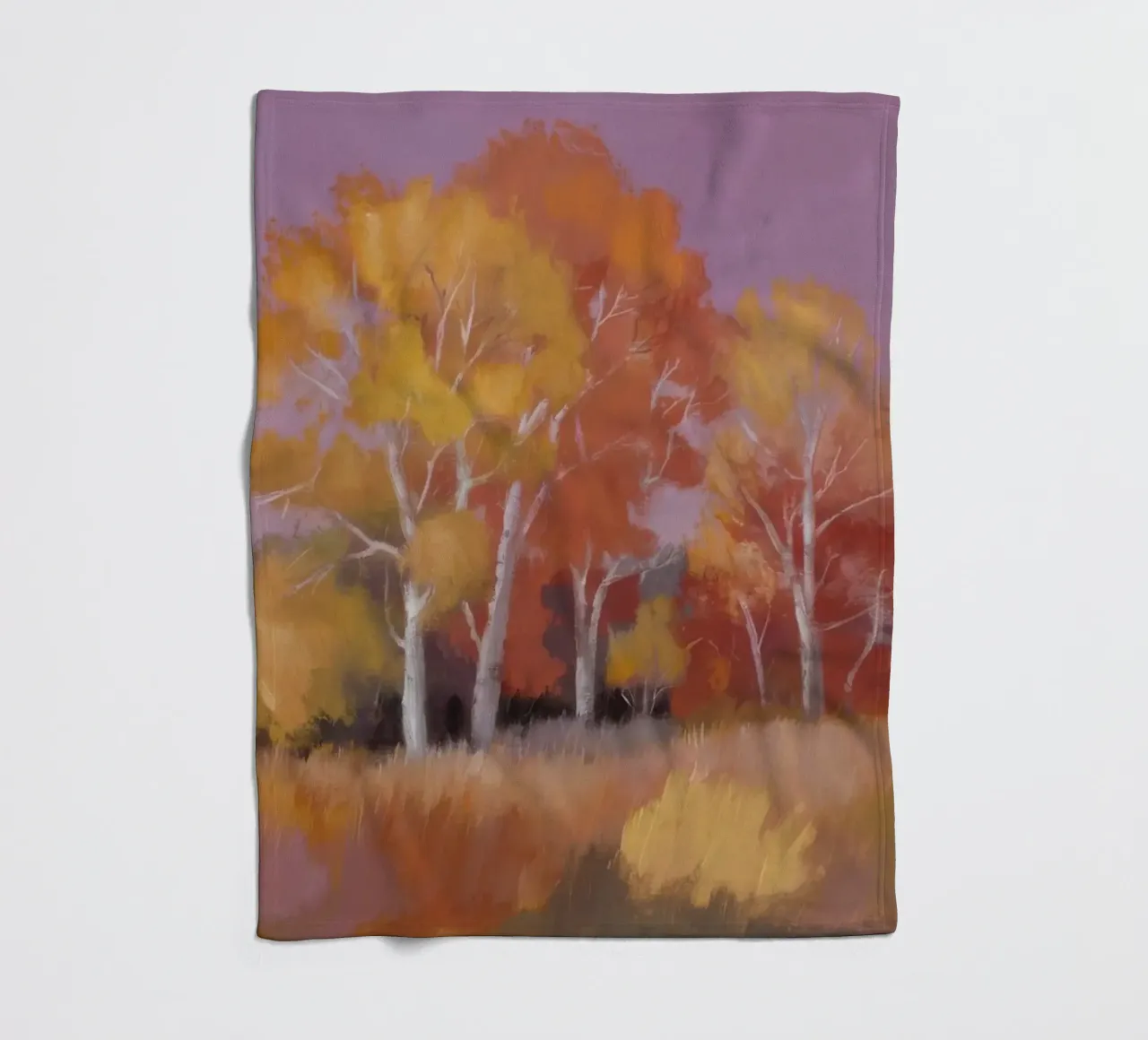 I pioppi d'autunno brillano coperta in pile da Radiance Landscape