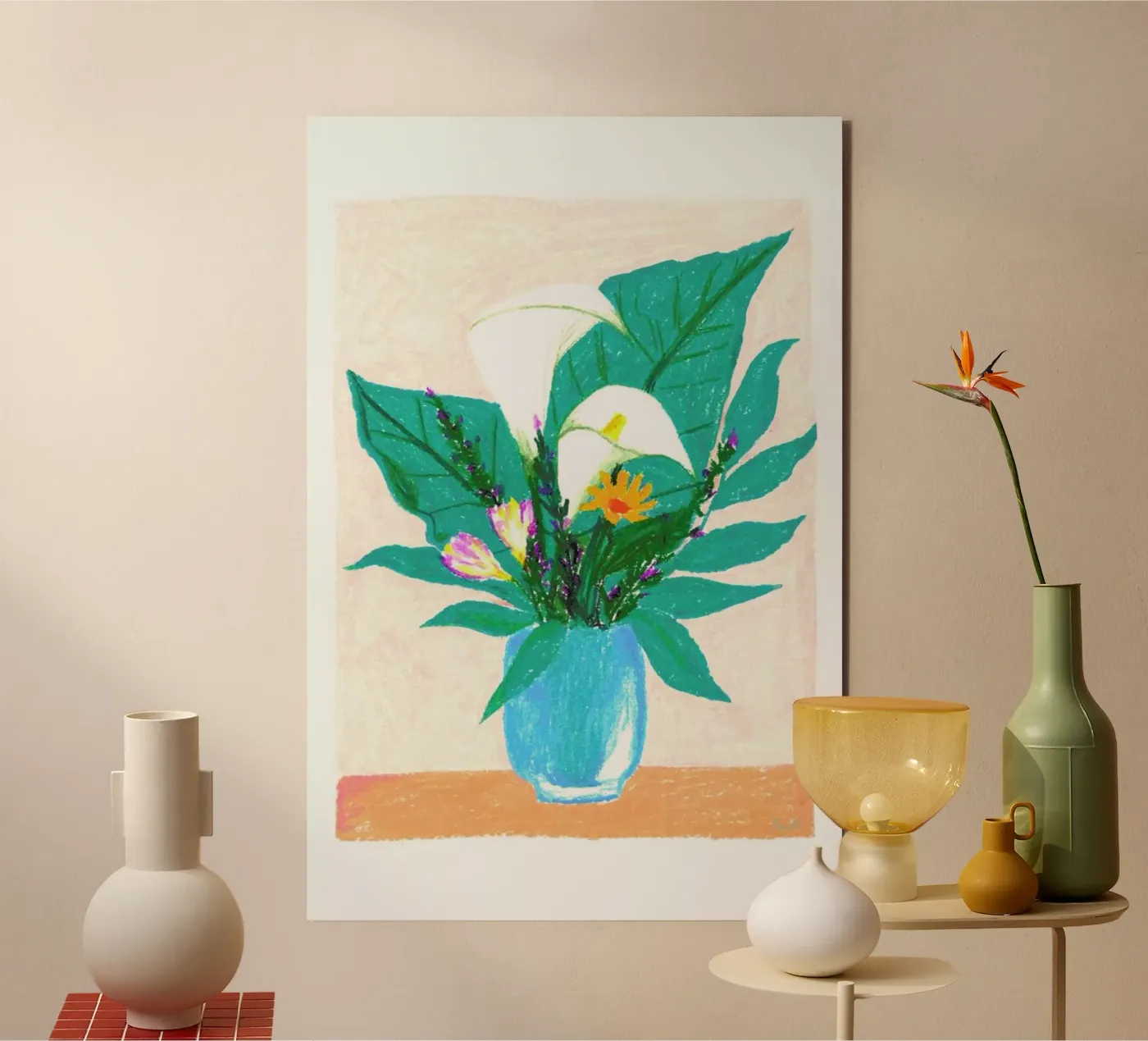 Objectes Cotidians II pannello forex da Berserk Prints by Maria M.C.