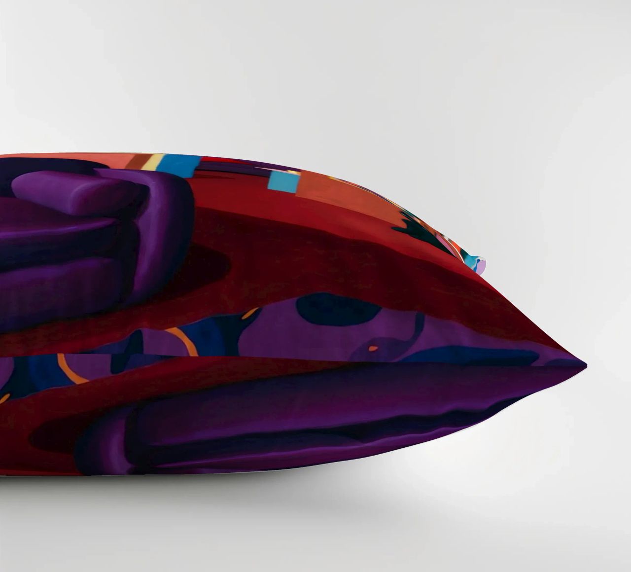 Salotto felino viola cuscino da Opal Strokes