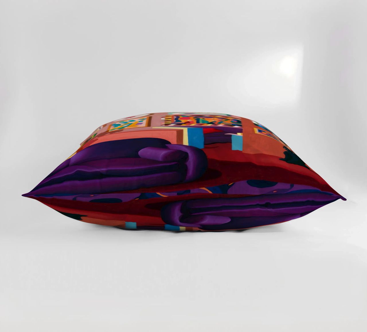 Salotto felino viola cuscino da Opal Strokes