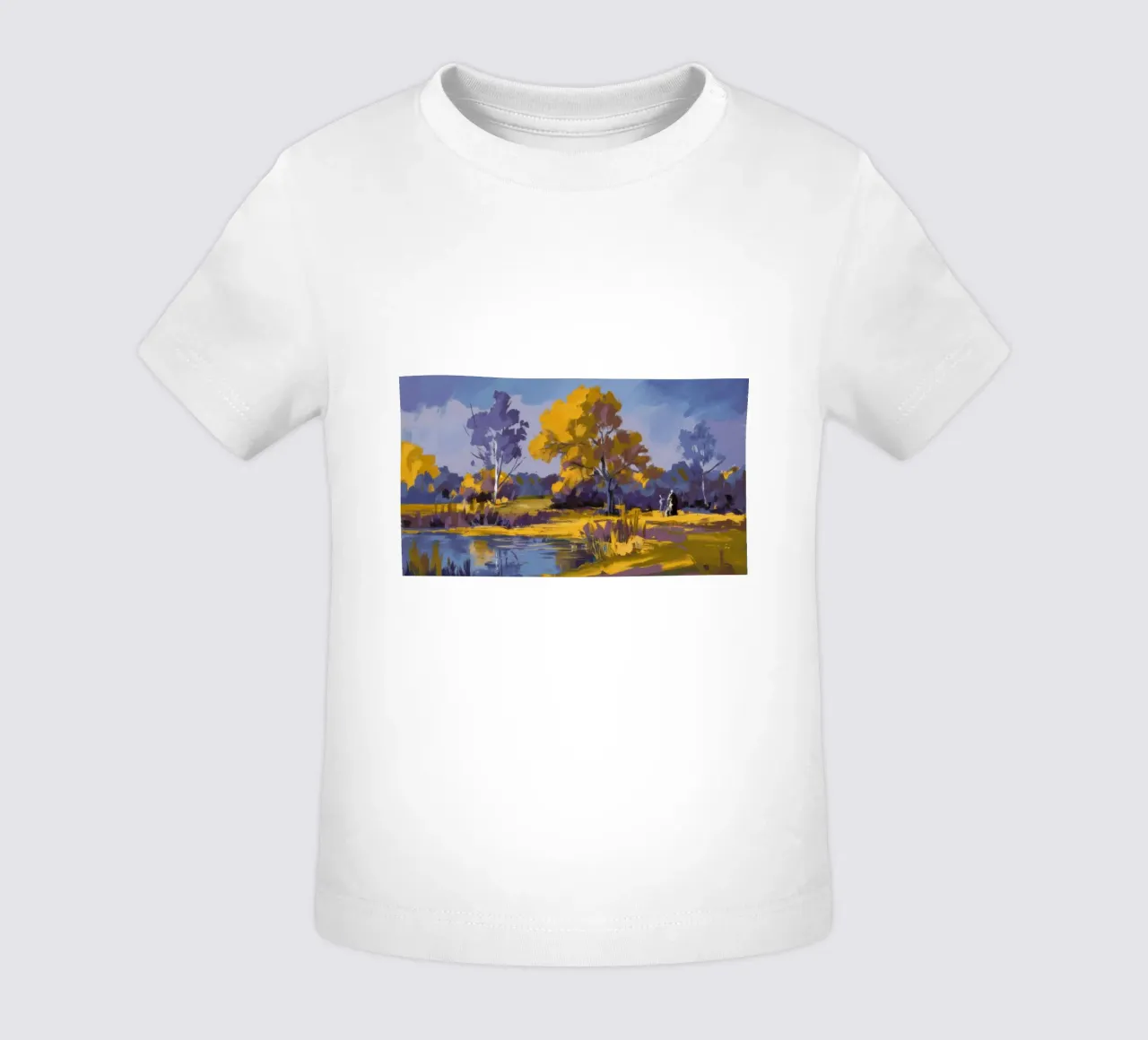 Ansa del fiume d'oro maglietta neonato da Radiance Landscape